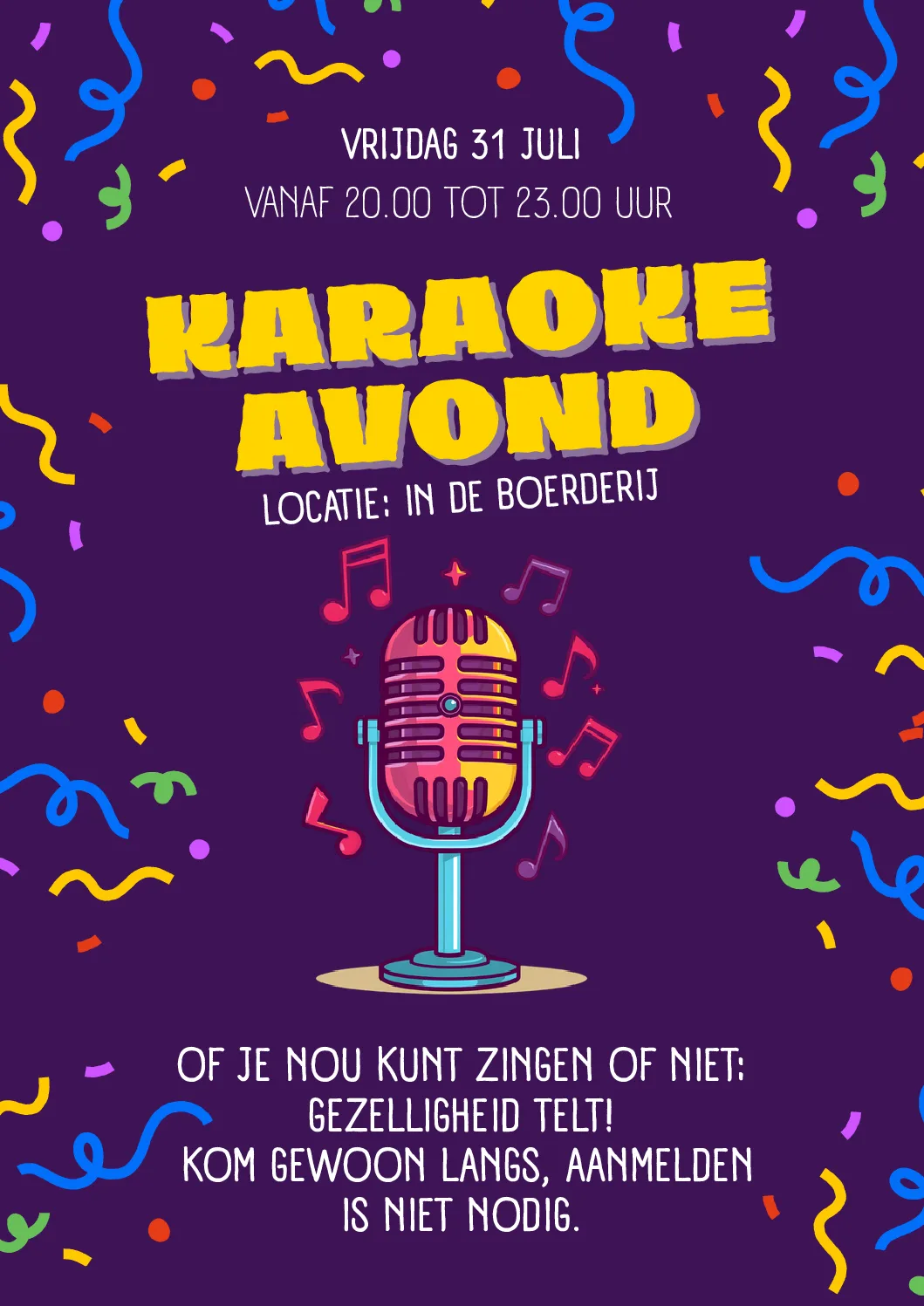 Karaoke avond
